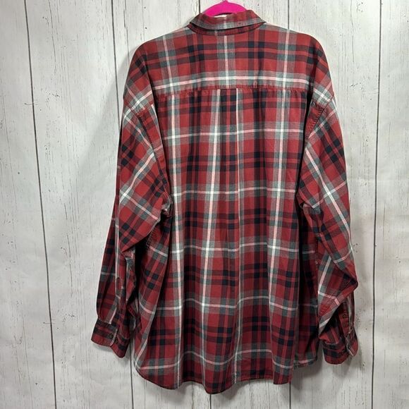 Eddie Bauer Mens Plaid Cotton Long Sleeve Button Down Casual Shirt Size XXL - Picture 16 of 16